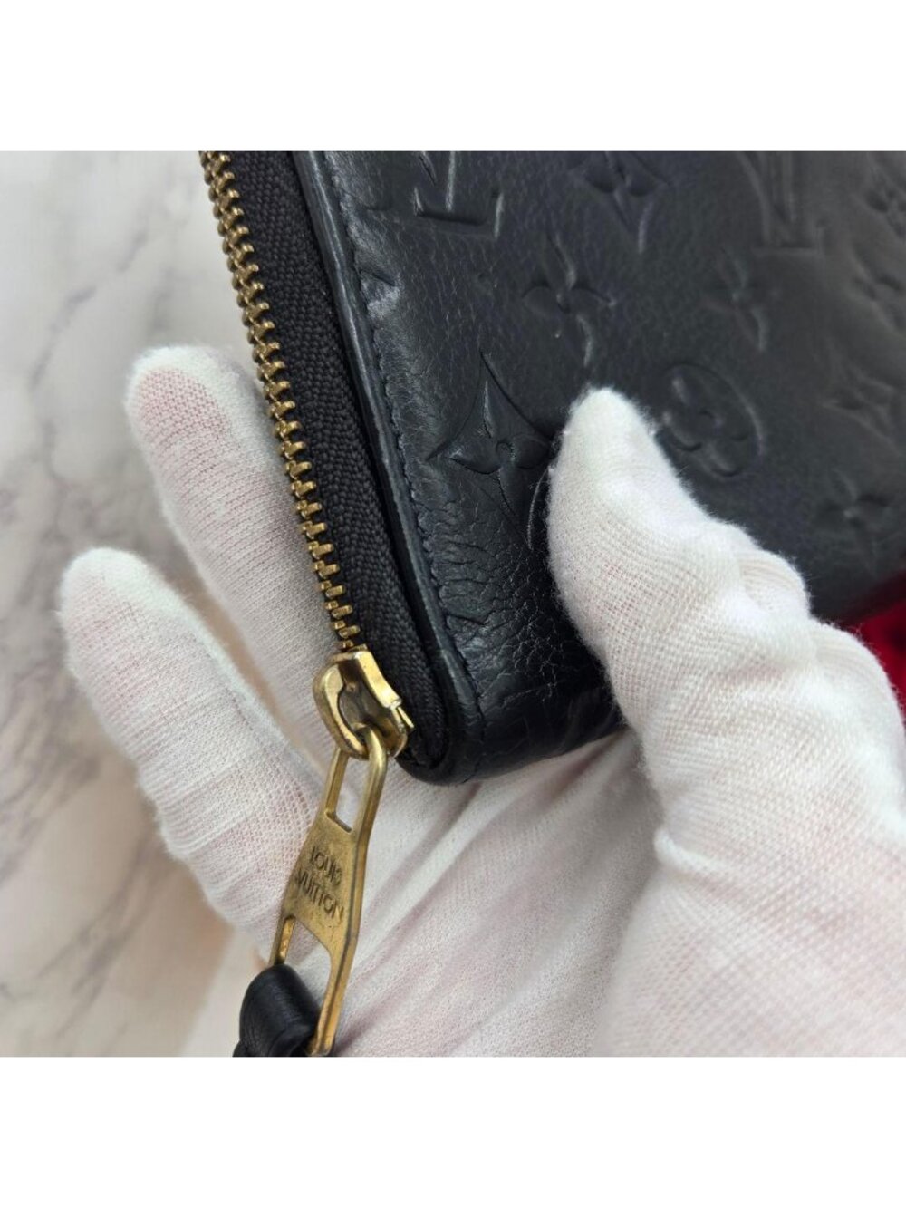 Louis Vuitton Monogram Empreinte Zippy Wallet Navy - Picture 6 of 15